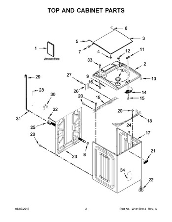 Diagram for MVWB865GW0