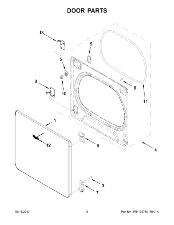 Diagram for WED8000DW4