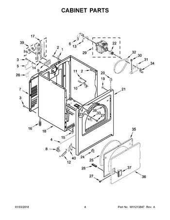 WED4850HW0 Parts List | Fox Appliance Parts Atlanta