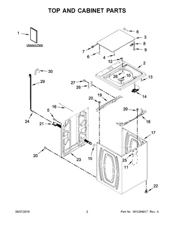 Diagram for WTW5000DW2