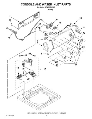 Diagram for WTW4950XW2