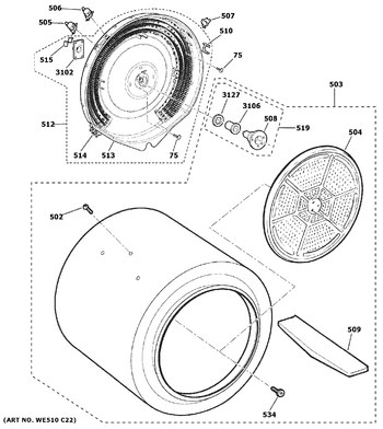 Diagram for GTX22EASK0WW